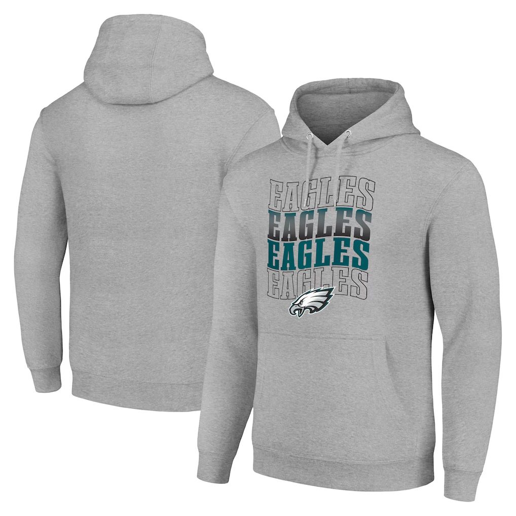 Men 2026 NFL Philadelphia Eagles Grey Hoodie hooded style 01->philadelphia eagles->NFL Jersey